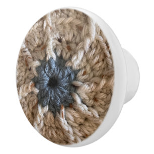 Beige Blue Yarn Photo Knitting Craft Room Crochet Knopp