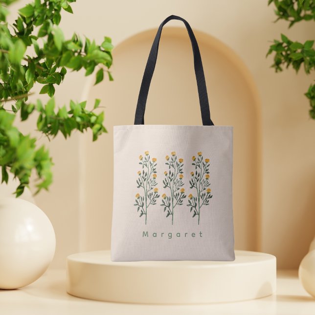 Beige Bohemian Elegance Chic Snyggt Tygkasse (Skapare uppladdad)