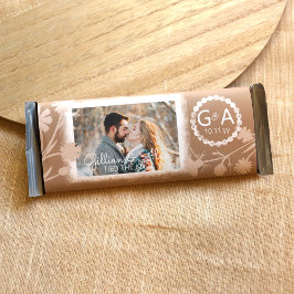 Beige Bröllop DIY Budget Candy Pub Wrapper