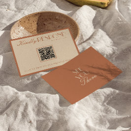 Beige Bronzer Old Money QR-kod svar på bröllopsinb