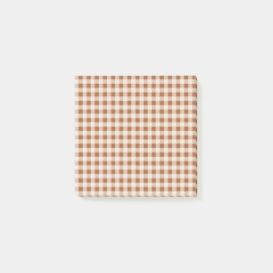 Beige Brown Buffalo Play Rustic Reminders Post-it Block