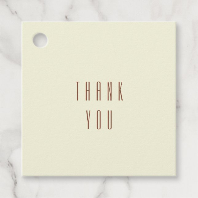 Beige Brown Gåvor Etiketter (Framsida)