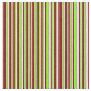 Beige, Brown, Maroon, Chartreuse & Mörk Grått Tyg