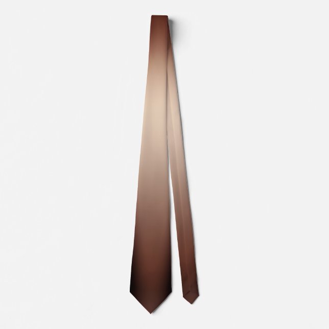 Beige Brown Ombre Gradient Manar Neck Tie Slips (Framsida)