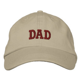 Beige Brown pappa Embroized Baseball Cap Broderad Keps
