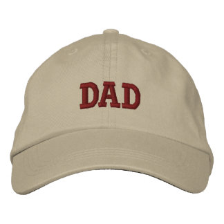 Beige Brown pappa Embroized Baseball Cap Broderad Keps
