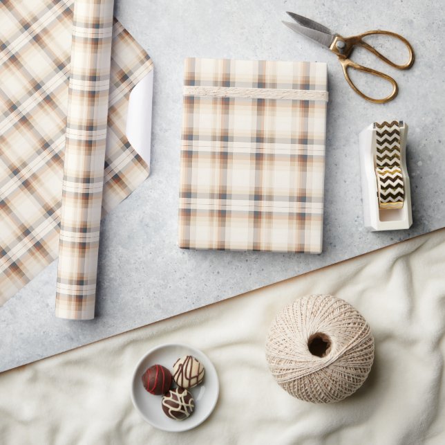 Beige & Brown Play Presentpapper (Hantverk)