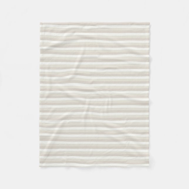 Beige Brown Rand Modern Template Elegant Färg Fleecefilt (Framsidan)