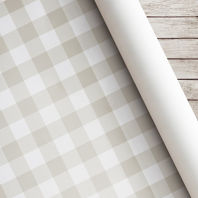 Beige Buffalo-rutig jul Presentpapper (Skapare uppladdad)