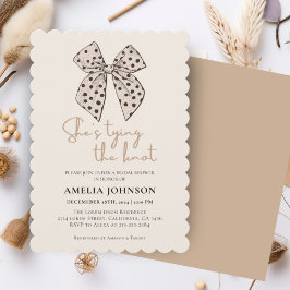 Beige-buggen... Hon tar Knot-Möhippan Inbjudningar