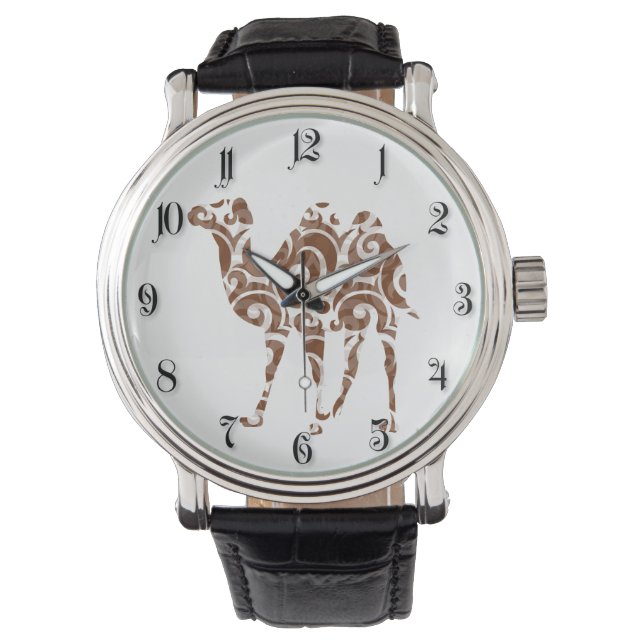 Beige camel armbandsur (Framsida)