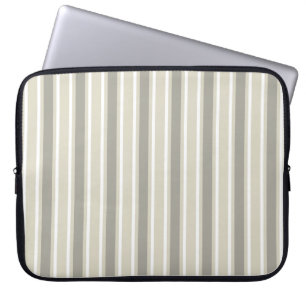 Beige candy rand laptop fodral