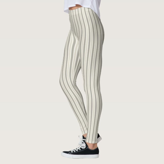 Beige candy rand leggings (Vänster)