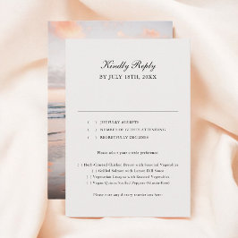 Beige Classic Calligraphy Photo Bröllop OSA