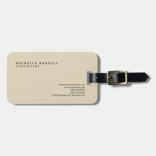 Beige Classical Plain Professionell Bagagebricka