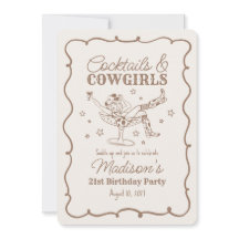 Beige Cocktails och Cowgirl Nash Bash Birthday