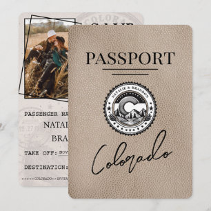 Beige Colorado Passport Spara datum Datumet