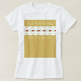 Beige Cream och Guld T Shirt
