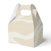 Beige Cream Simple Organic Pattern Gable