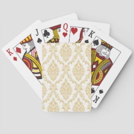 Beige Damask Casinokort