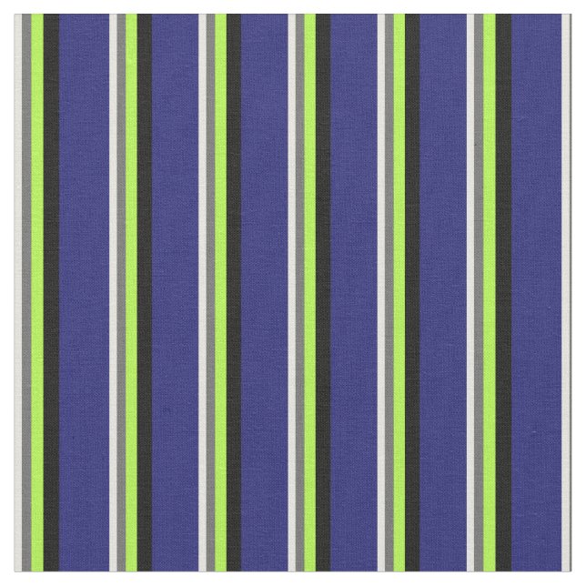 Beige, Dim Grått, Ljust grönt, svart, Midnight Blu Tyg (Närbild)