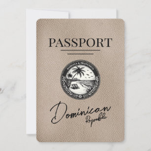 Beige Dominikanska republikens pass Spara datum Datumet