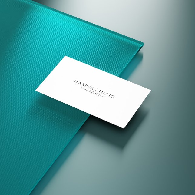 Beige Elegant Plant Shadow Mode Visitkort (Skapare uppladdad)