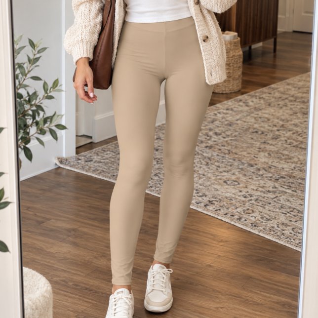 Beige enfärgad leggings (Skapare uppladdad)