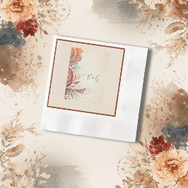 beige etnisk bröllop pappersservett