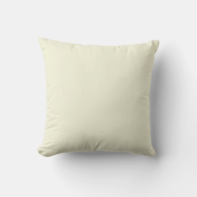 Beige F5F5DC Solid Färg Design Kudde (Framsida)