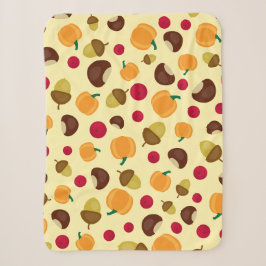 Beige Fall Pumpkin Berries Chestnut Mönster