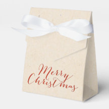 Beige falsk kartong julklappspåse