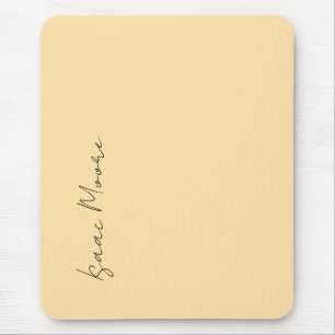 Beige Färg Enkel Elegant Skrift Kalligrafi Namn Musmatta