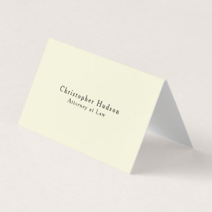 Beige Färg Enkel Omtänksam Minimalistisk Visitkort