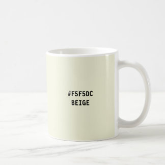 Beige Färg hex-koden Mugg