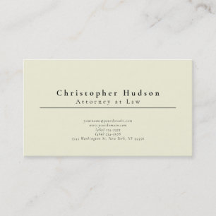 Beige Färg Modern Enkel Omtänksam Minimalistisk Visitkort