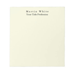 Beige Färg Plain Elegant Professionell Modern Anteckningsblock