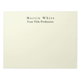 Beige Färg Plain Elegant Professionell Modern Anteckningsblock