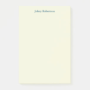 Beige Färg Plain Elegant Professionell Modern Post-it Block