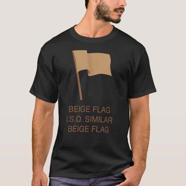 Beige Flagga I.S.O. Likar Beige Flagga T Shirt (Framsida)