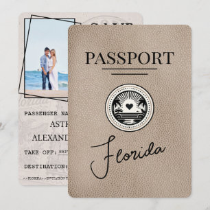 Beige Florida-passet Spara datum Datumet