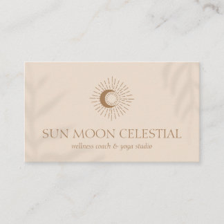 Beige Flower Shadow Energy Healing Sol Visitkort