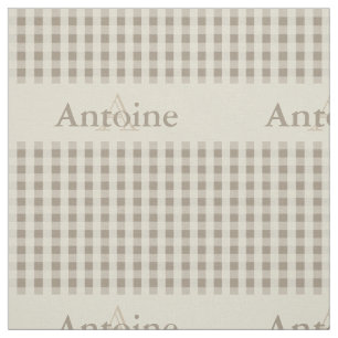 Beige för Sand för Monogram för Tyg