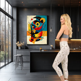 Beige Geometric Star Patter: Anpassningsbar Text o