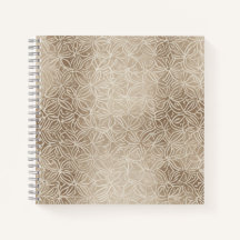 Beige geometrisk blomstermönstrad platta