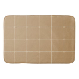 Beige geometrisk kakeldesignbakgrund badrumsmatta
