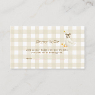 Beige Gingham Little Goose-böcker för baby - Inclo Tilläggskort