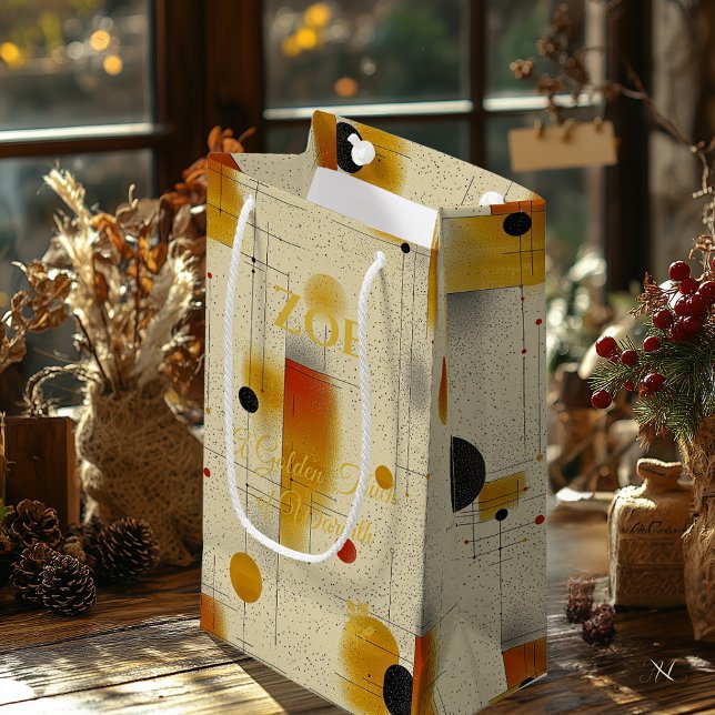 Beige & Golden Warmth Geometric Contemporary Art (Skapare uppladdad)