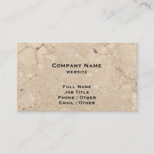 Beige Granite Affärskort Visitkort