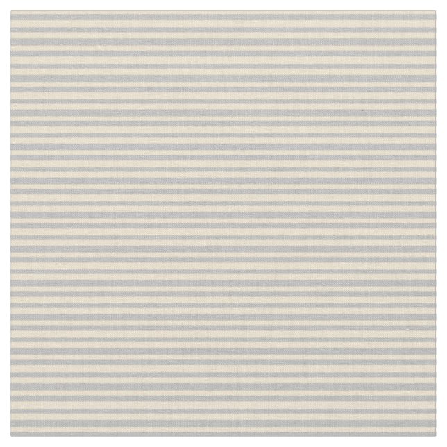 Beige & Grått Stripe Mönster Tyg (Närbild)